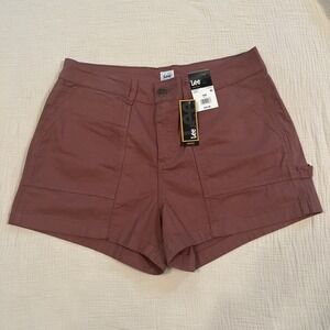 Lee Mid-Rise Comfort Waistband Utility Short Size Women's Size 16W Henna (New)